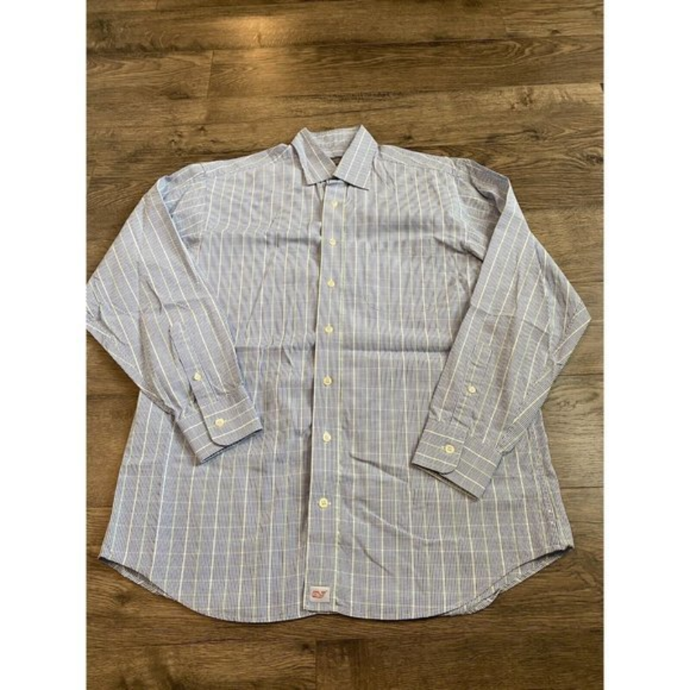 EUC Mens Vineyard‎ Vines long sleeve button up Burgee shirt 100% cotton size M